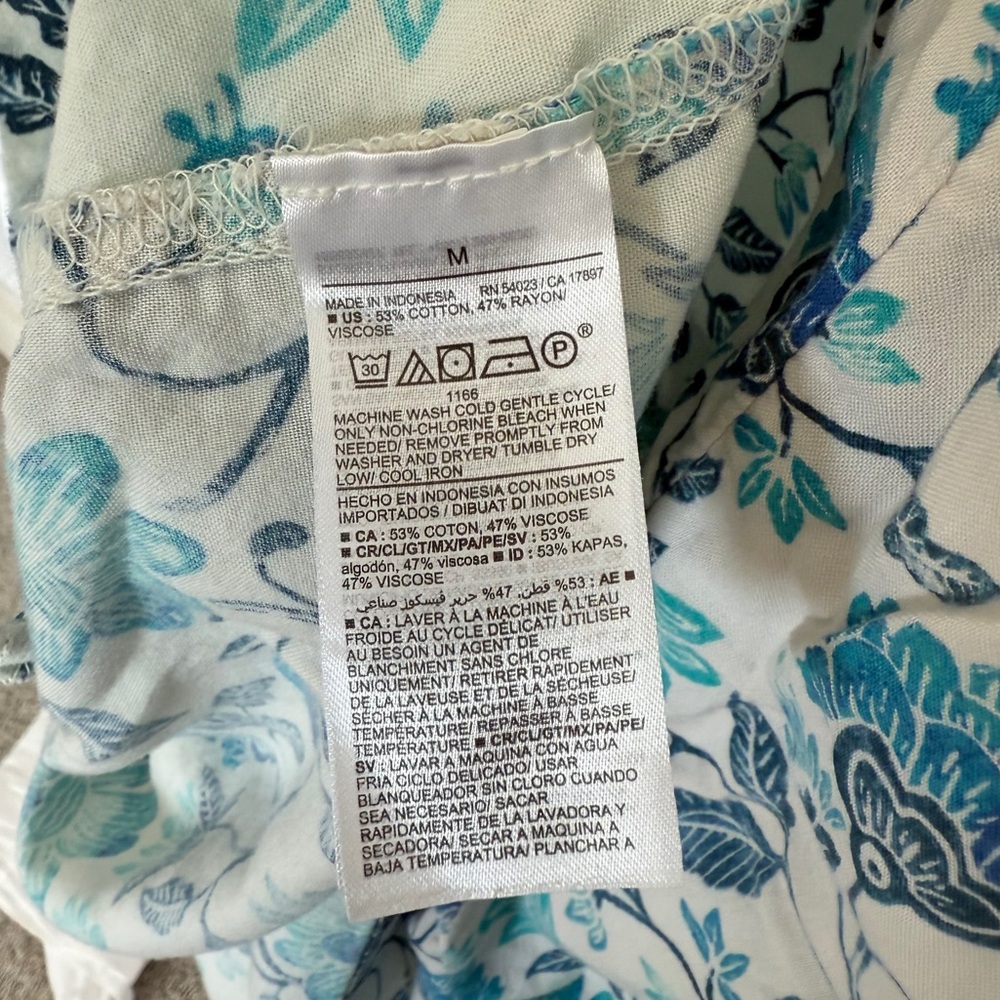 White and blue floral midi dress from GAP - Picture 4 of 4